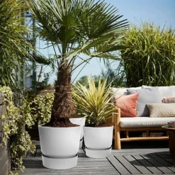 Elho Greenville Round Pot 30cm Living Concrete