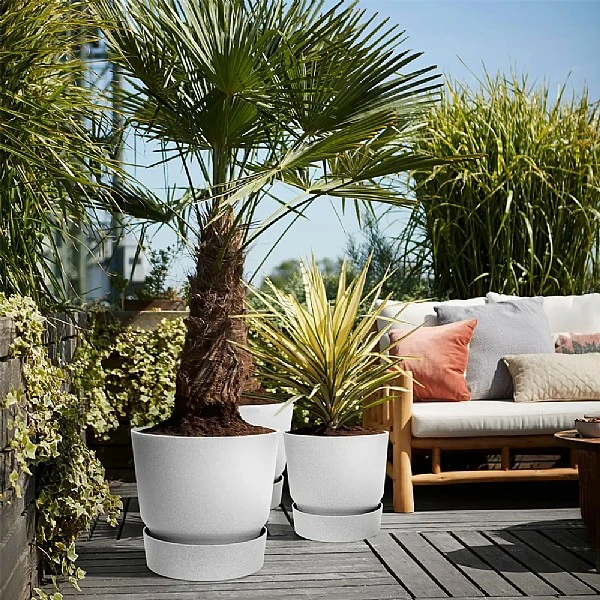 Elho Greenville Round Pot 30cm Living Concrete 1 Elho Greenville Round Pot 30cm Living Concrete