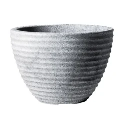 Stewart Garden 37cm Low Honey Pot Planter - Alpine Grey