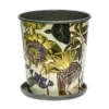 Kew Botanical Retreat Planter With Saucer 16cm