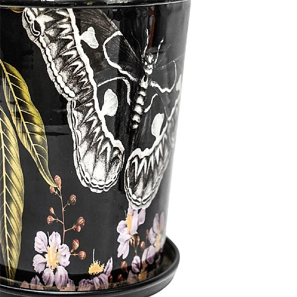 Kew Eclectic Orangery Planter With Saucer 14cm 2 Kew Eclectic Orangery Planter With Saucer 14cm - Image 2