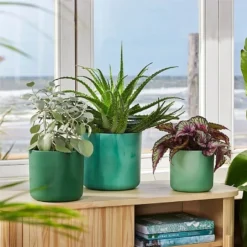 Elho The Ocean Collection Round Pot 22cm Pacific Green