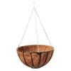Traditional 35cm Hanging Basket With Liner - Twin Pack
