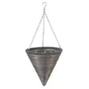 Smart Garden Slate Faux Rattan Hanging Cone - 14''