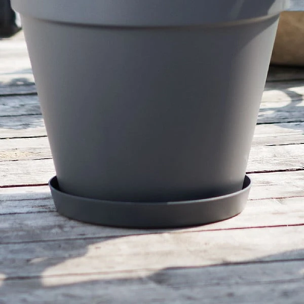 Elho Loft Urban Round Saucer 41cm 2 Elho Loft Urban Round Saucer 41cm - Image 2