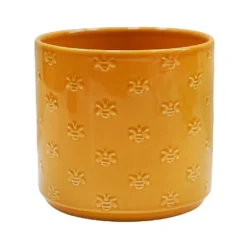 Ivyline Arley Bee Pot Cover Yellow (Various Sizes)